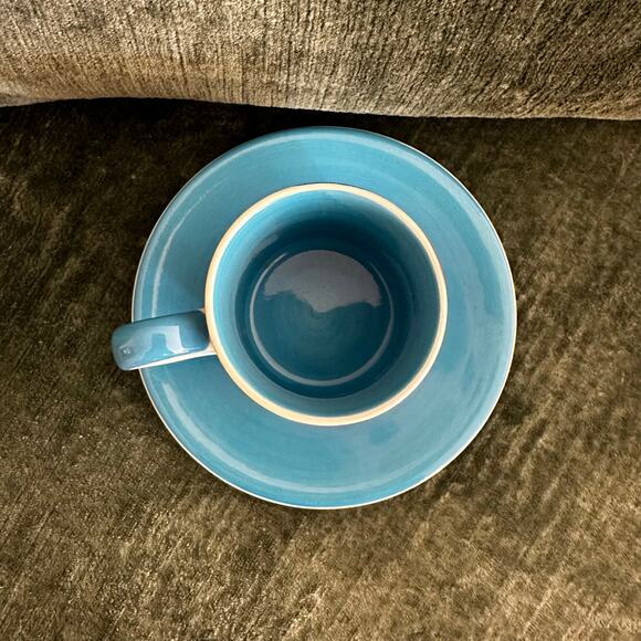 Whittard of Chelsea Espresso Cup and Saucer Set Handpainted Colorful Polka Dot - Picture 3 of 3